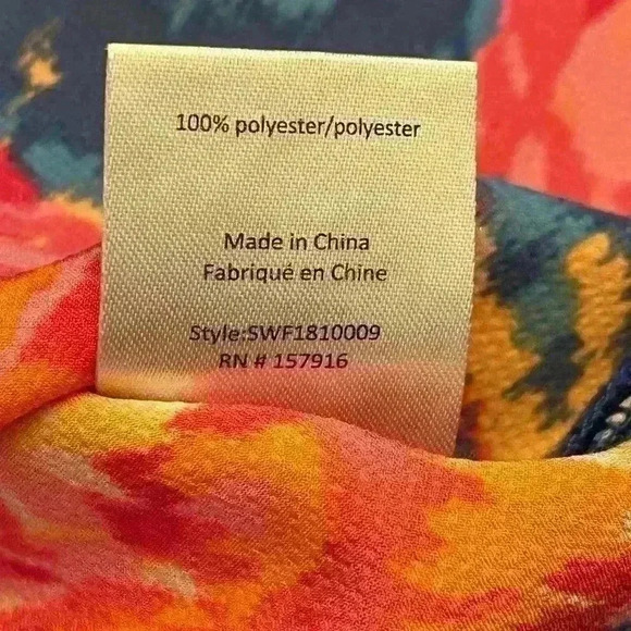 Ava & Aiden Floral Shirt Ladies Medium Polyester Light Comfy Spring Summer - Picture 2 of 4